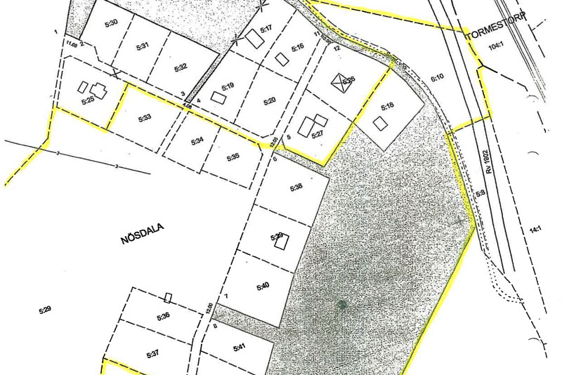 Tomt till salu strax utanför Hässleholm i Skåne