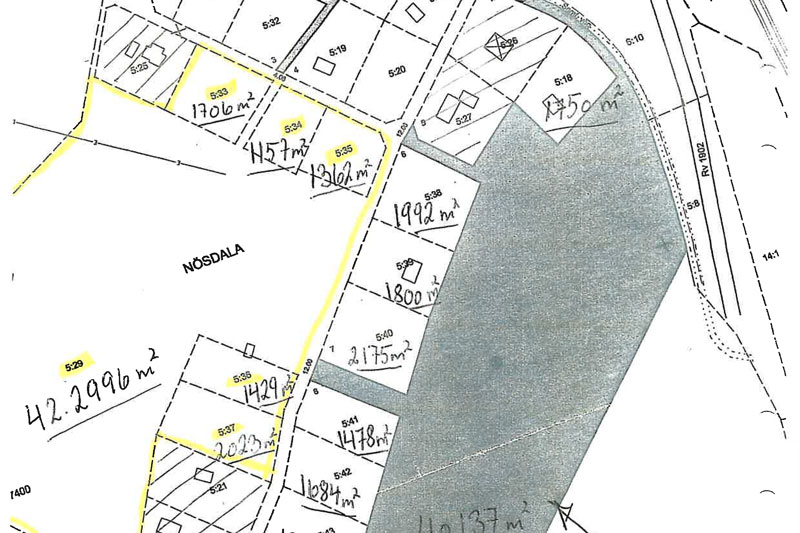 Tomt till salu strax utanför Hässleholm i Skåne